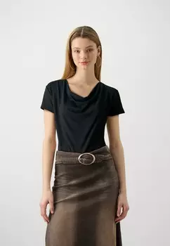 Футболка с принтом ONLIVANNA WATERFALL ONLY, темно-серый вереск