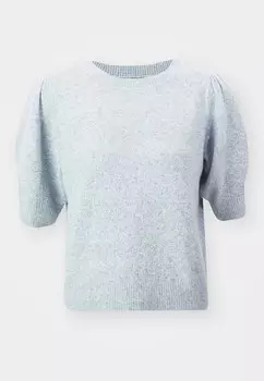 Футболка с принтом ONLRICA LIFE ONLY, цвет Mottled Light Grey