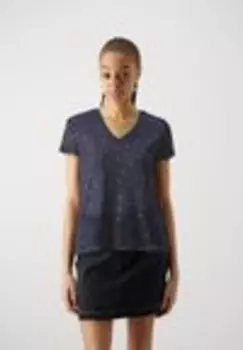 Футболка с принтом ONLSTEPHI V NECK Only, темно-синий