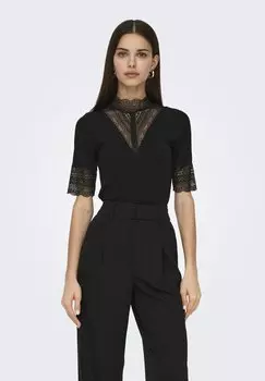 Футболка с принтом ONLTILDE HIGHNECK ONLY, черный