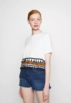 Футболка с принтом ONLY, белый