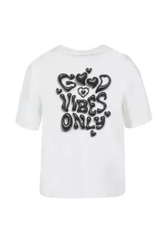 Футболка с принтом ONLY HEART Mister Tee, белый