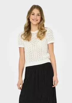 Футболка с принтом ONLY, слоновая кость