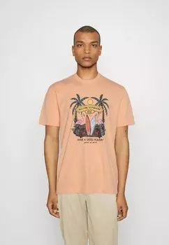 Футболка с принтом ONSALBERTO SUMMER TEE Only & Sons, персиковый нектар