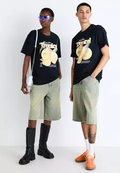 Футболка с принтом Onscoast Tee Unisex Only, черная