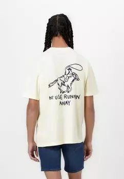 Футболка с принтом ONSDREWIN WASHED TEE Only & Sons, желтый