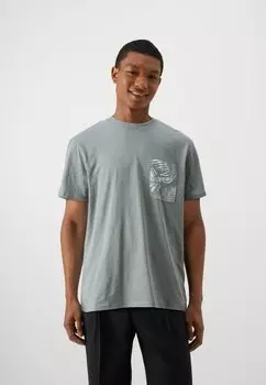 Футболка с принтом ONSPERRY LIFE LEAF POCKET TEE Only & Sons, серый