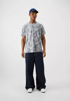 Футболка с принтом Onsperry Life Leaf Tee Only, серый