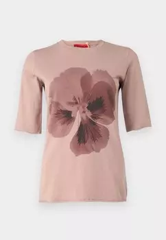 Футболка с принтом OPALE MAX&Co., коричневый