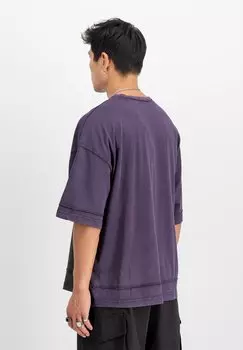 Футболка с принтом OPEN EDGE Alpha Industries, фиолетовый