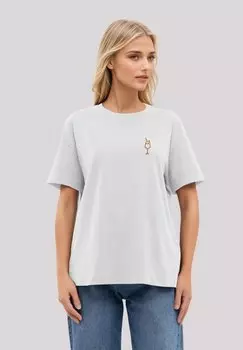 Футболка с принтом ORANGE SPRITZ BESTICKT F4NT4STIC, кремовый