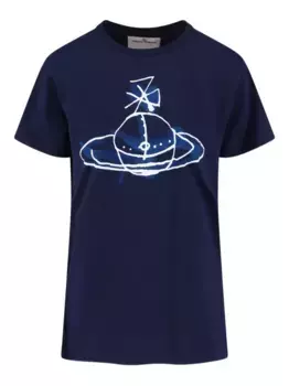 Футболка с принтом Orb Vivienne Westwood, синий
