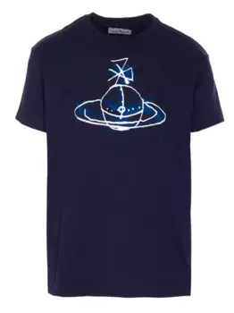 Футболка с принтом Orb Vivienne Westwood, синий