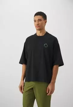 Футболка с принтом Organic Boxy Graphic Tee Unisex 7 DAYS Active, черный