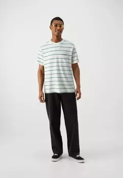 Футболка с принтом Original Pocket Stripe GAP, новая кремово-белая