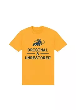 Футболка с принтом ORIGINAL & UNRESTORED DOTS Henry Tiger, золотого цвета