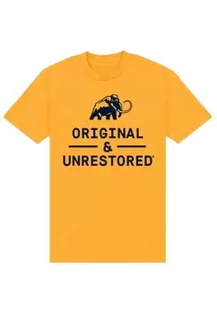 Футболка с принтом ORIGINAL UNRESTORED LOCK UP Henry Tiger, золотого цвета