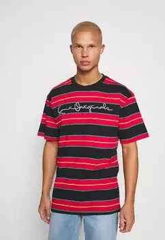 Футболка с принтом ORIGINALS STRIPE TEE UNISEX Karl Kani, красный