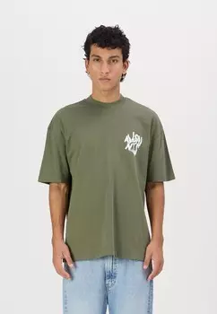 Футболка с принтом ORLANDO AllSaints, зеленый