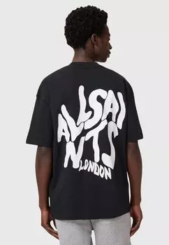 Футболка с принтом ORLANDO CREW AllSaints, черный