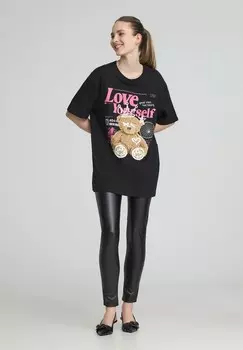 Футболка с принтом ORSETTO Terranova, черный