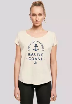 Футболка с принтом OSTSEE LOGO KNUT JAN HAMBURG F4NT4STIC, песочный
