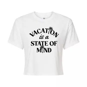 Футболка с принтом «Отпуск для юниоров — это состояние души» Unbranded, белый