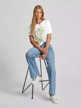 Футболка с принтом Oui, белый