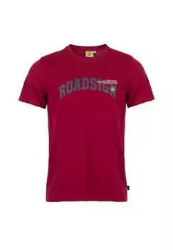 Футболка с принтом Outback shades для расслабленных летних моментов и отдыха Roadsign Australia, красный