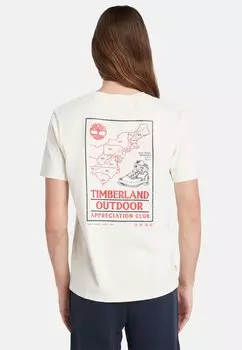 Футболка с принтом Outdoor Graphic Timberland, цвет vintage white