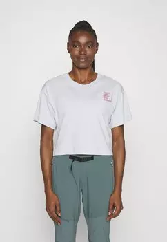 Футболка с принтом OUTDOOR TEE The North Face, пыльный барвинок