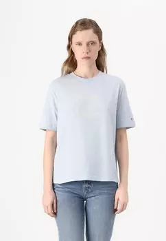 Футболка с принтом OUTLINE FLAG TEE Tommy Hilfiger, темно-синий