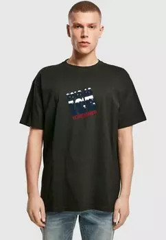 Футболка с принтом OVERSIZE Merchcode, черный