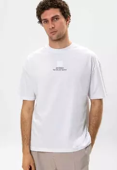 Футболка с принтом OVERSIZED Antioch, цвет white