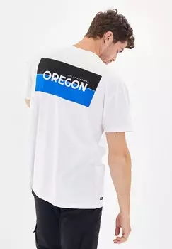 Футболка с принтом OVERSIZED CLEARING Threadbare, цвет white