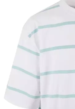 Футболка с принтом OVERSIZED SLEEVE MODERN STRIPE Urban Classics, белый