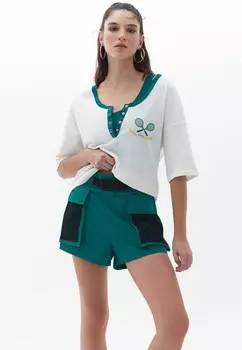 Футболка с принтом OXXO, кремовый