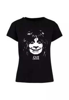 Футболка с принтом OZZY OSBOURNE MADMAN BOX TEE Merchcode, черный