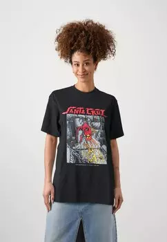 Футболка с принтом Pace Dungeon Front Unisex Santa Cruz, черная