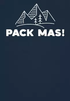 Футболка с принтом PACK MAS watapparel, темно-синий