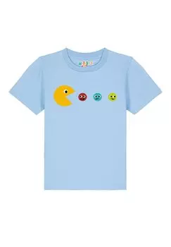 Футболка с принтом PACMNNCHEN Watapparel, цвет blue soul