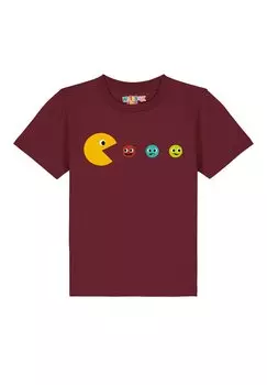 Футболка с принтом PACMNNCHEN Watapparel, цвет burgundy