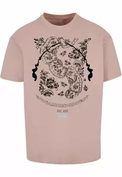 Футболка с принтом PAISLEY HEAVY OVERSIZED TEE MJ Gonzales, розовый