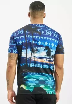 Футболка с принтом PALM COAST Just Rhyse, синий