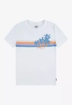 Футболка с принтом PALM SILHOUETTE TEE Levi's, цвет bright white