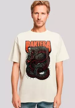 Футболка с принтом PANTERA VENOMOUS SNAKE F4NT4STIC, песочный