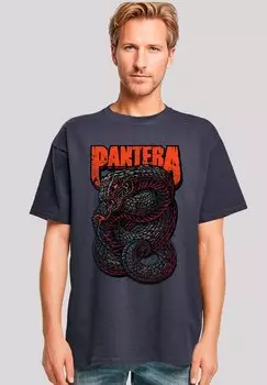 Футболка с принтом PANTERA VENOMOUS SNAKE F4NT4STIC, темно-синий