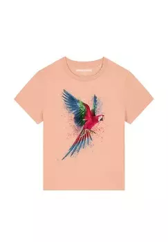 Футболка с принтом PAPAGEI watapparel, оранжевый