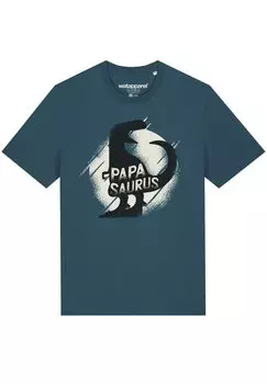 Футболка с принтом PAPASAURUS Watapparel, цвет stargazer