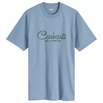 Футболка с принтом Paradise script Carhartt Wip, цвет positano